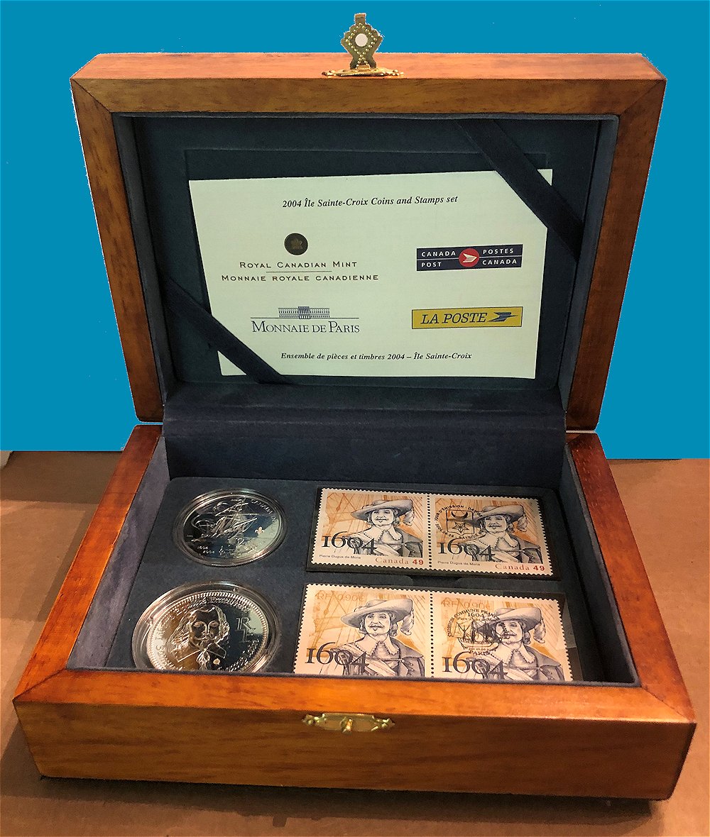 Silver-Dollar-Derivatives:-Part-X-I---2004-French-Settlement-Coins-&-Stamps