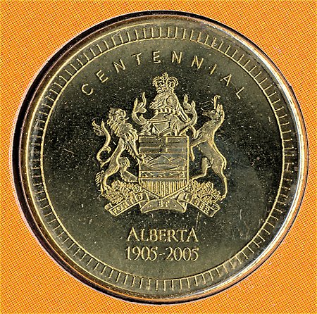 Commems-Collection-Canadian:-2005-Alberta-Centennial-Silver-$5---Coin-1-Of-12