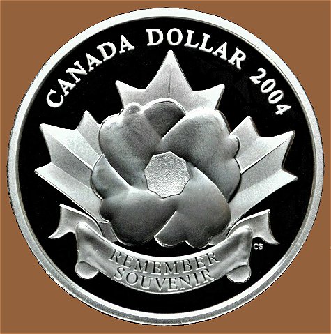 Commems-Collection-Canadian:-2004-Poppy-Dollar