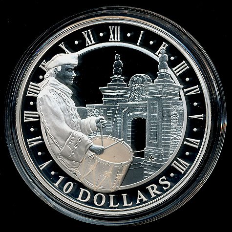 Commems-Collection-Canadian:-2006-Louisbourg-Silver-$10---Coin-3-/-4