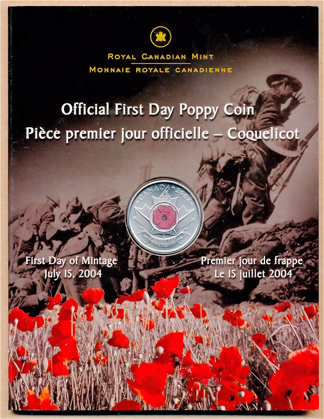 Commems-Collection-Canadian:-2004-Poppy-Dollar