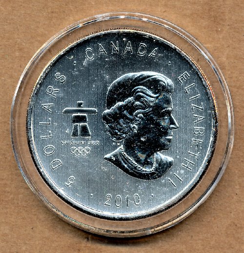 Commems-Collection-Canadian:-2010-Vancouver-Olympics-$5-Silver-Coins