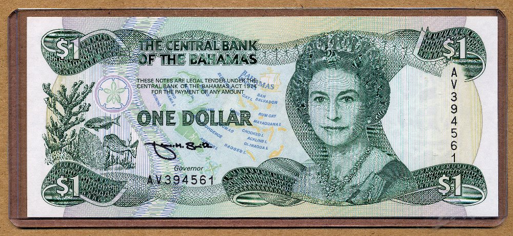 Commems-Collection-Currency:-Bahamas-$1-Notes