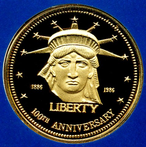 Commems-Collection-Medals:-1985-Statue-Of-Liberty-Arrival-Centennial