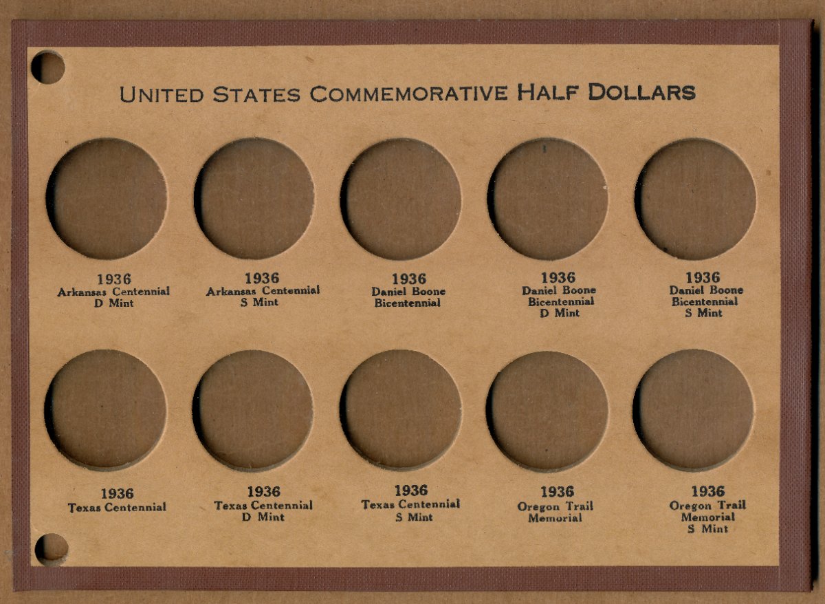 Commems-Collection-Classic:-Wayte-Raymond-Commemorative-Coin-Boards---Complete-Date-&-Mint-Mark-Set