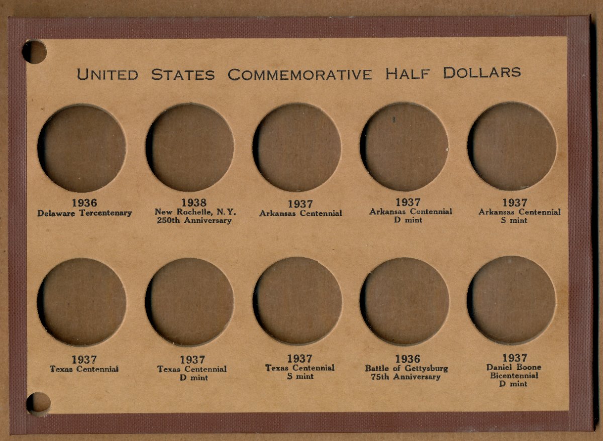 Commems-Collection-Classic:-Wayte-Raymond-Commemorative-Coin-Boards---Complete-Date-&-Mint-Mark-Set