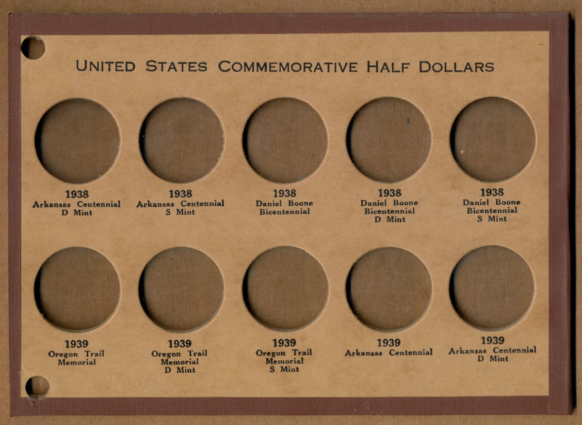 Commems-Collection-Classic:-Wayte-Raymond-Commemorative-Coin-Boards---Complete-Date-&-Mint-Mark-Set