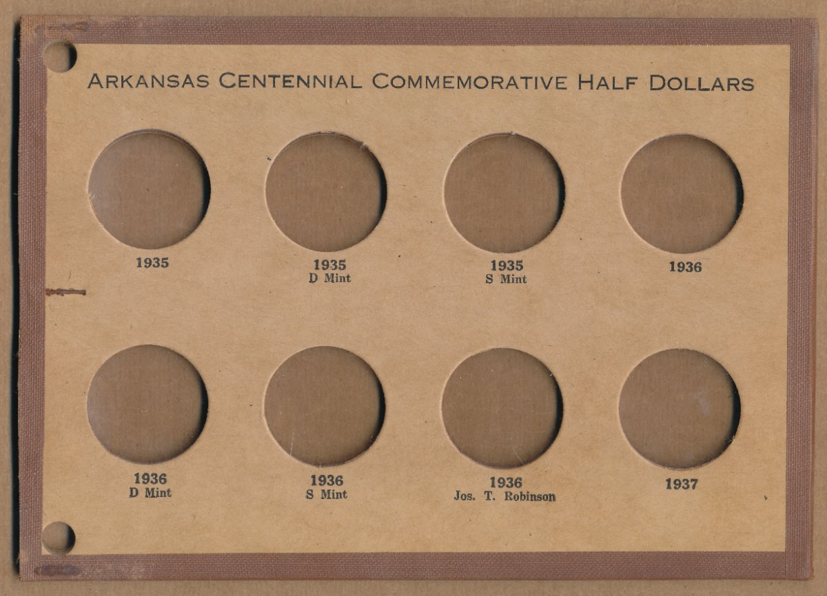 Commems-Collection-Classic:-Wayte-Raymond-Commemorative-Coin-Boards---Arkansas-Centennial-Set