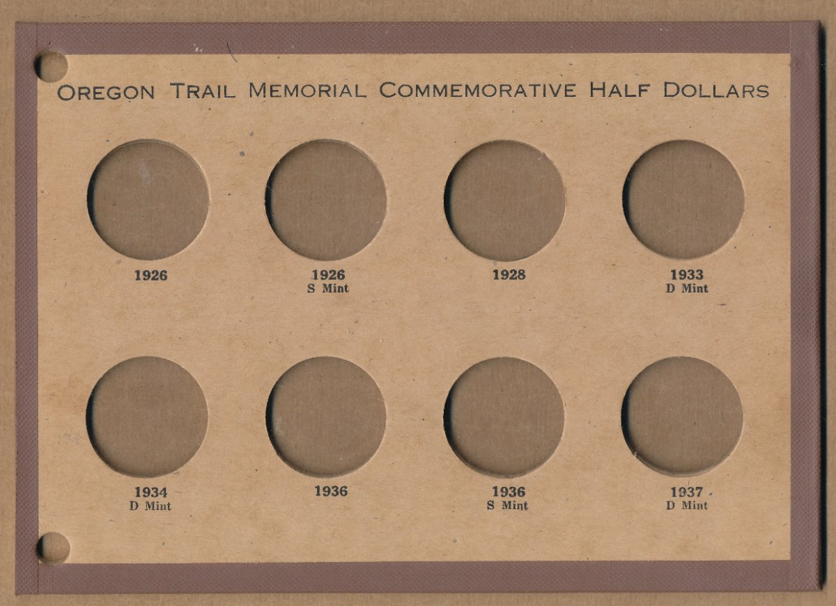 Commems-Collection-Classic:-Wayte-Raymond-Commemorative-Coin-Boards---Oregon-Trail-Memorial-Set