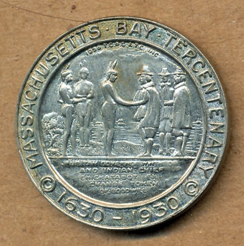 Commems-Collection-Medals:-1930-Massachusetts-Bay-Colony-300th-Anniversary---#2