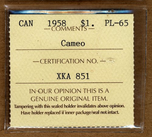 Commems-Collection-Canadian:-1958-British-Columbia-Silver-Dollar---Proof-Like
