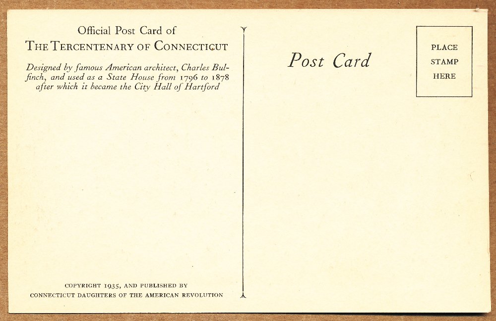 Commems-Collection-Classic:-1935-Connecticut-Tercentenary---Official-Postcards