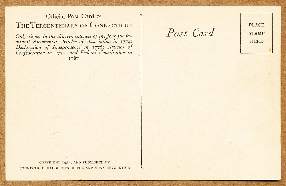 Commems-Collection-Classic:-1935-Connecticut-Tercentenary---Official-Postcards