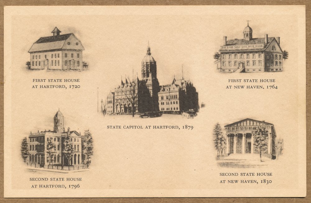 Commems-Collection-Classic:-1935-Connecticut-Tercentenary---Official-Postcards