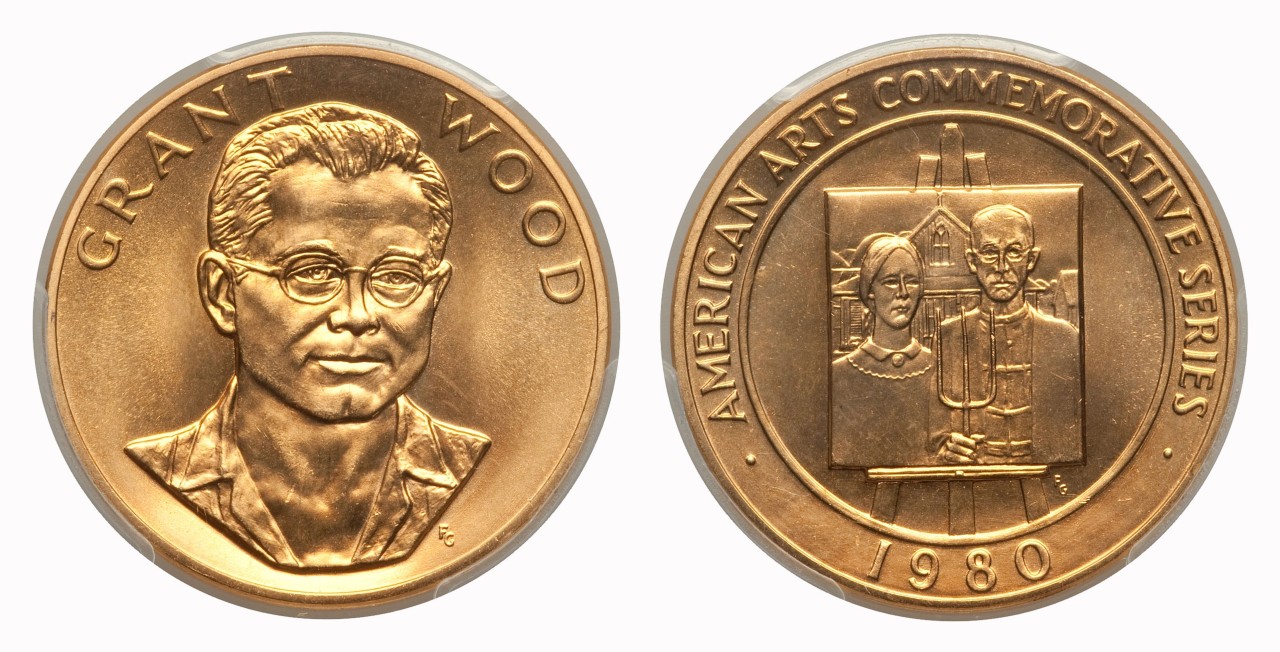 Commems-Collection-Modern:-1980-84-American-Arts-Gold-Medallions