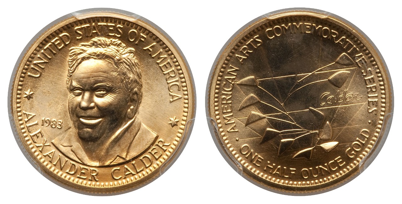 Commems-Collection-Modern:-1980-84-American-Arts-Gold-Medallions