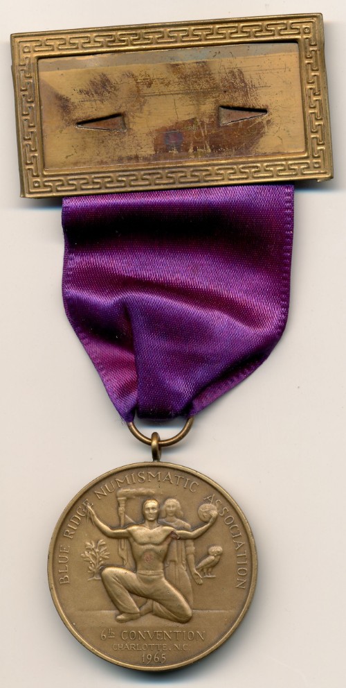 Commems-Collection-Medals:-1965-Numismatic-Award-Medal-Presented-To-Russell-B.-Robins
