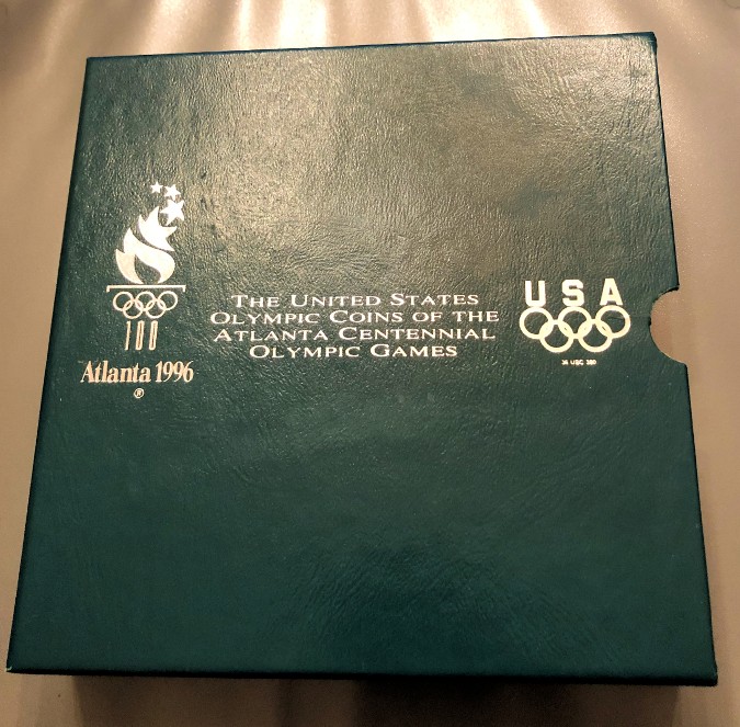 Commems-Collection-Modern:-1995-Atlanta-Olympics-Basketball-Half-Dollar-Young-Collector's-Set