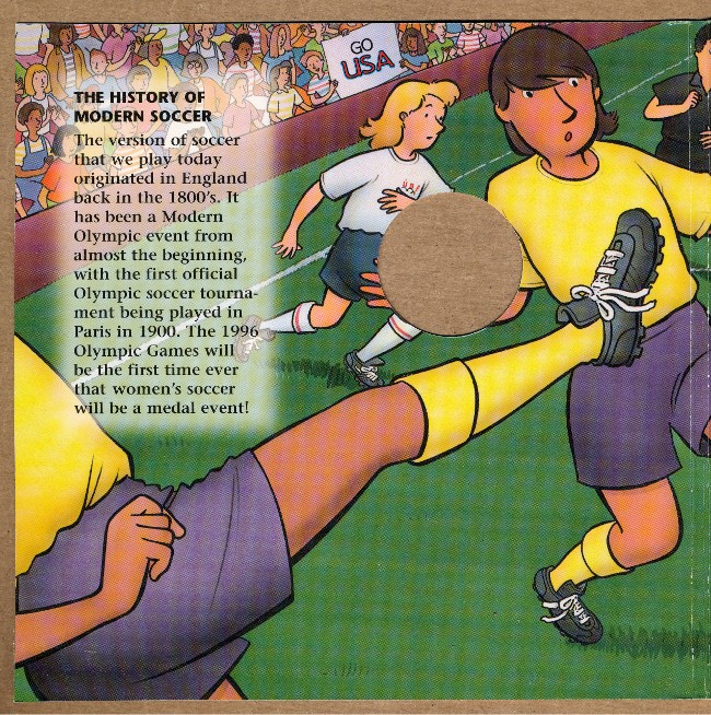Commems-Collection-Modern:-1996-Atlanta-Olympics-Soccer-Half-Dollar-Young-Collector's-Set
