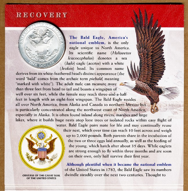 Commems-Collection-Modern:-2008-Bald-Eagle-Recovery-Coin-&-Medal-Set