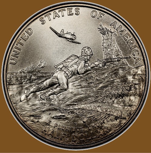 Commems-Collection-Modern:-1993-World-War-II-Coin-And-Victory-Medal-Set