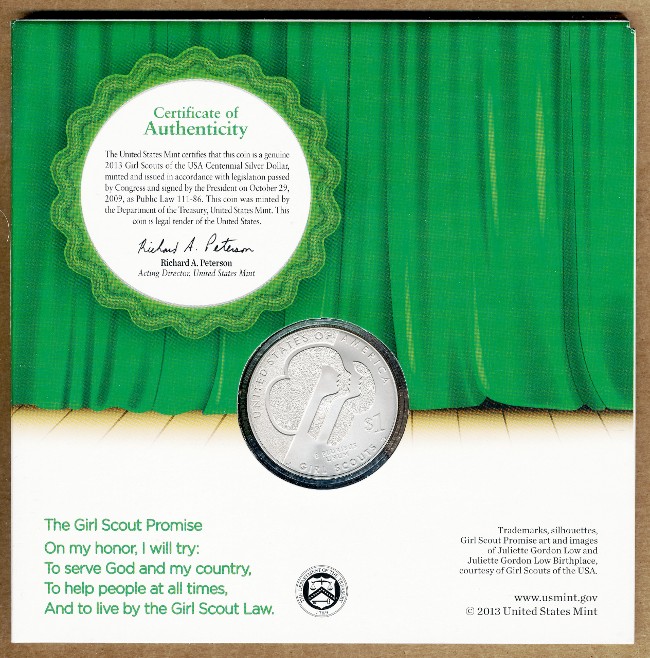 Commems-Collection-Modern:-2013-Girl-Scouts-Of-USA-Centennial---Young-Collectors-Set