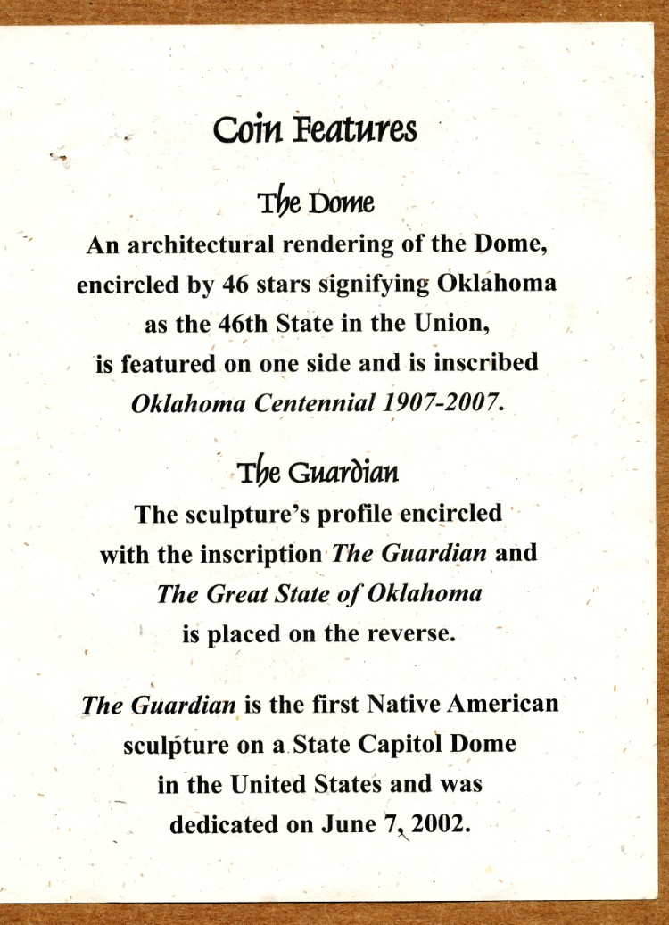 Commems-Collection-Medals:-2002-Oklahoma-Capitol-Dome-Dedication