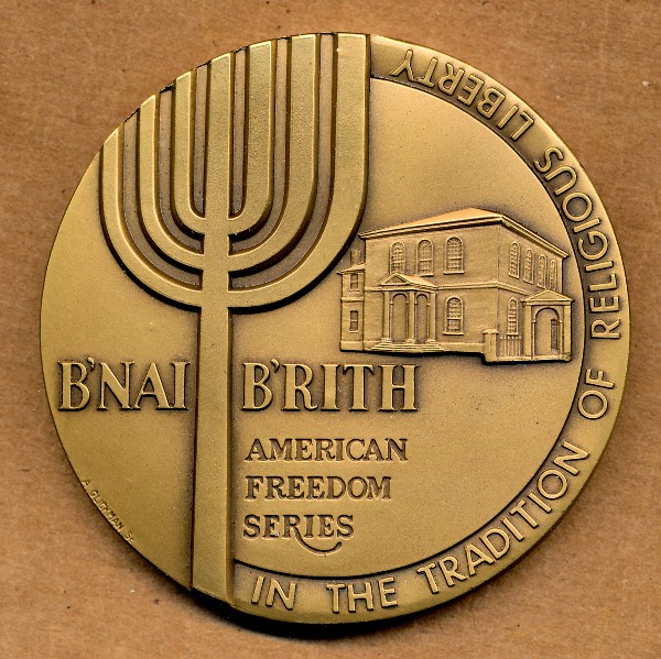 Commems-Collection-Medals:-1976-B'nai-B'rith---American-Freedom-Series