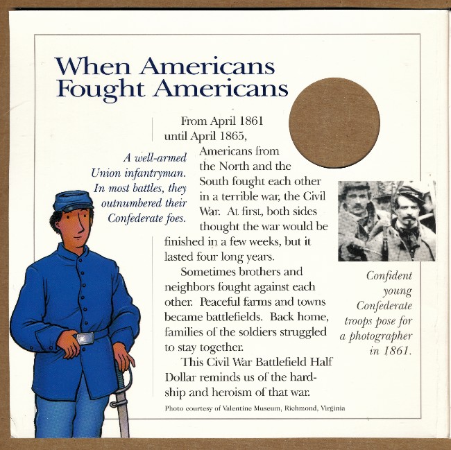 Commems-Collection-Modern:-1995-Civil-War-Battlefields---Young-Collector's-Edition