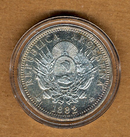 Commems-Collection-World:-1882-Argentina-50-Centavos
