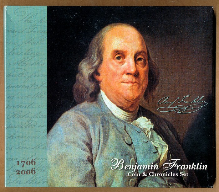 Commems-Collection-Modern:-2006-Benjamin-Franklin-Coin-&-Chronicles-Set