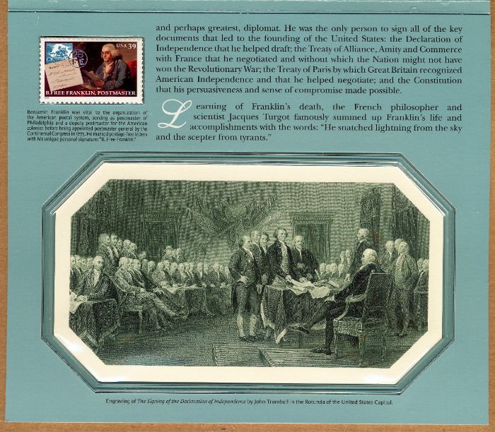 Commems-Collection-Modern:-2006-Benjamin-Franklin-Coin-&-Chronicles-Set