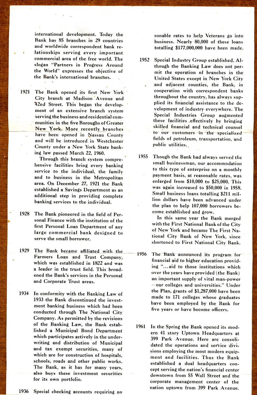 Commems-Collection-Medals:-1962-First-National-City-Bank-150th-Anniversary