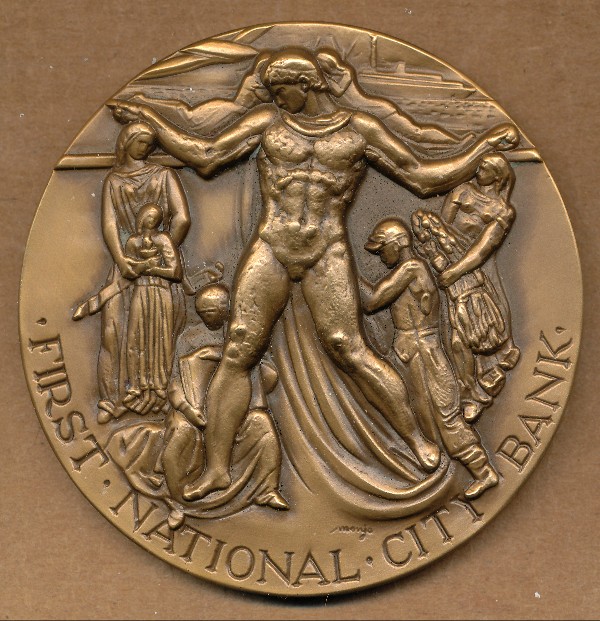 Commems-Collection-Medals:-1962-First-National-City-Bank-150th-Anniversary