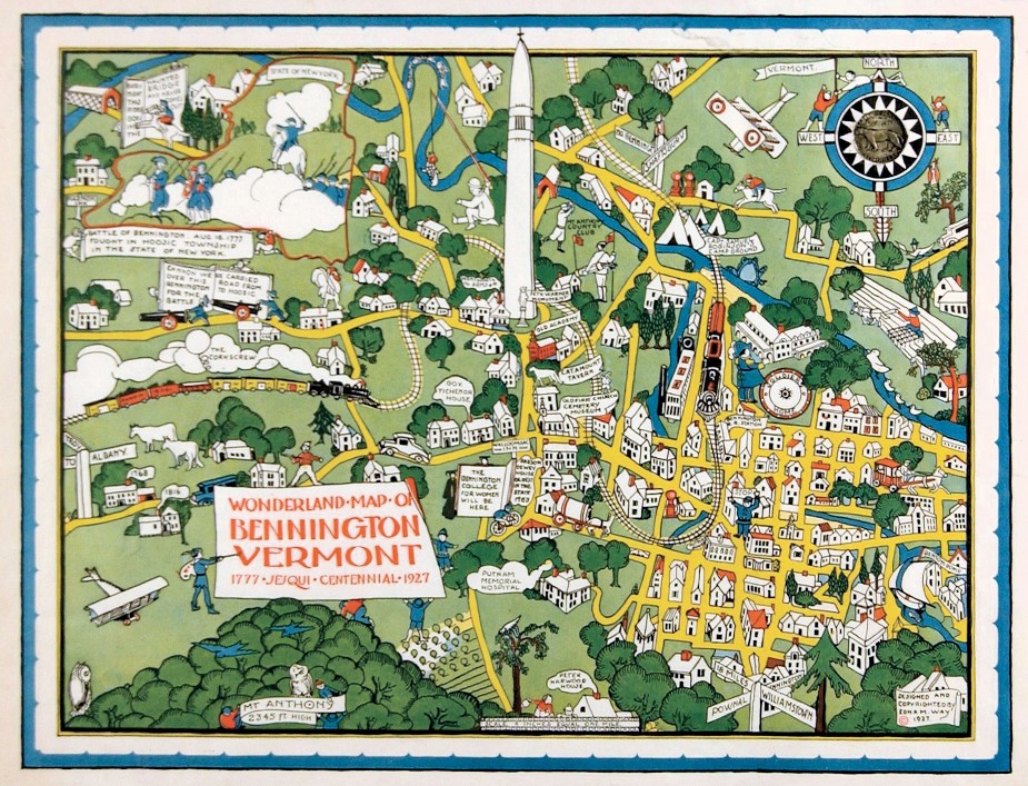 Commems-Collection-Classic:-1927-Battle-Of-Bennington-/-Vermont-Independence-Sesqui---Coin-Map