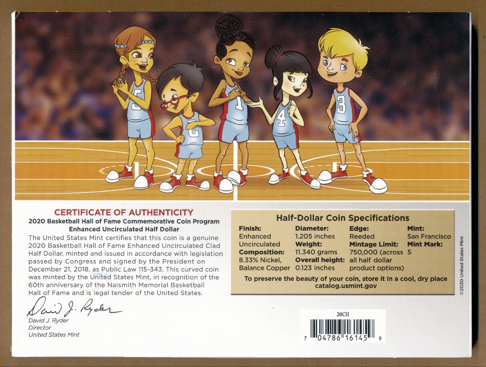 Commems-Collection-Modern:-2020-Basketball-Hall-Of-Fame-Kid's-Set