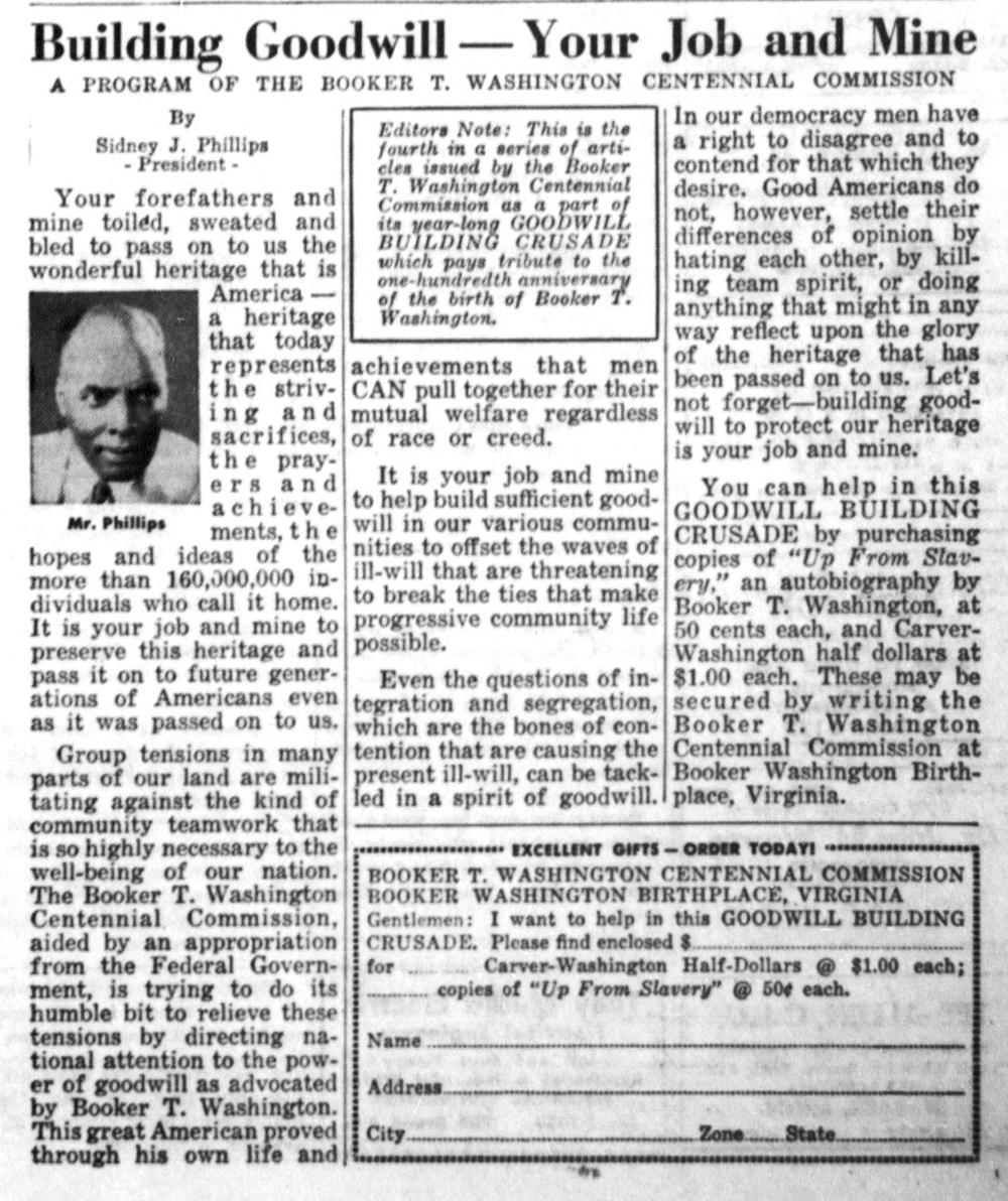 Commems-Collection-Classic:-1951-54-George-W.-Carver---Booker-T.-Washington---Centennial-Promotions