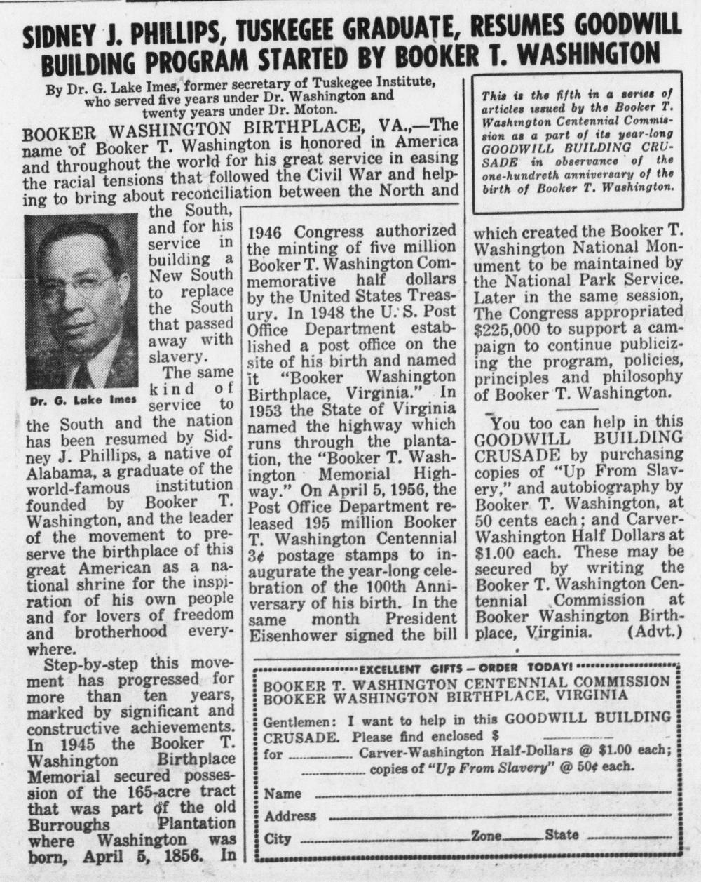 Commems-Collection-Classic:-1951-54-George-W.-Carver---Booker-T.-Washington---Centennial-Promotions
