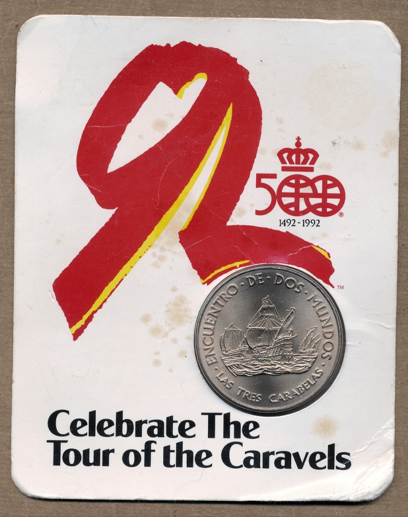 Commems-Collection-Medals:-1992-Christopher-Columbus-Tour-Of-The-Caravels