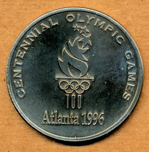 Commems-Collection-Medals:-1992-Atlanta-Olympics---Savannah-Flag-Arrival