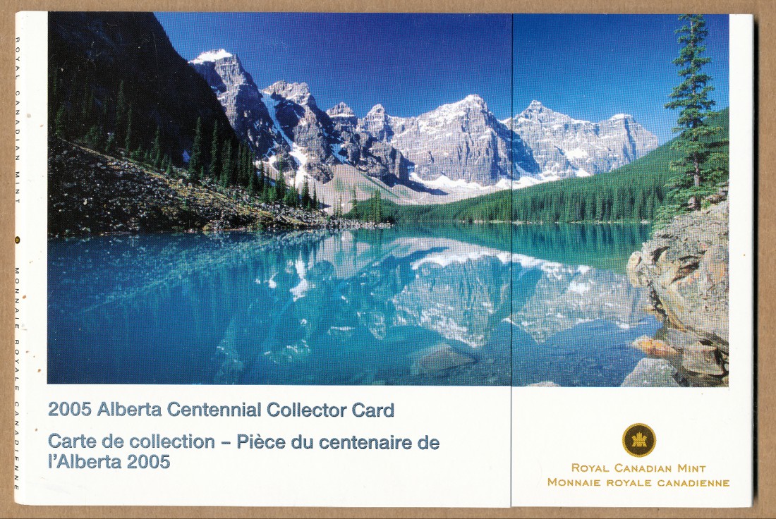 Commems-Collection-Canadian:-2005-Alberta-Centennial-Silver-$5---Coin-1-Of-12