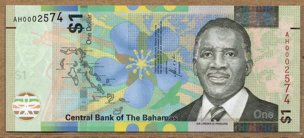 Commems-Collection-Currency:-Bahamas-$1-Notes