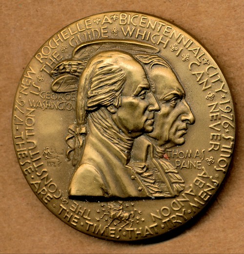 Commems-Collection-Medals:-1976-New-Rochelle,-NY-Bicentennial-Medal