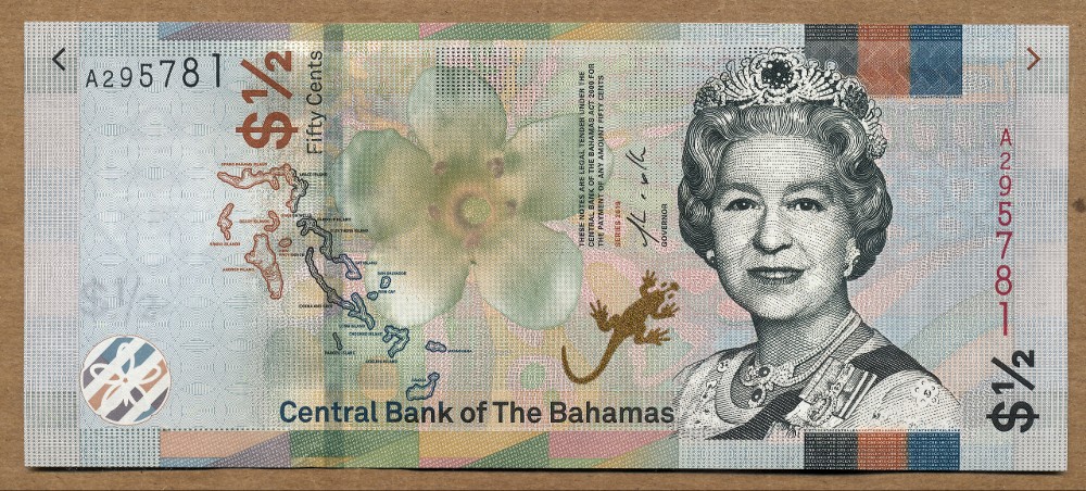 Commems-Collection-Currency:-Bahamas-50-Cents-Notes