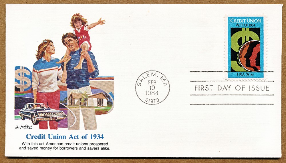 Commems-Collection-Philately-Friday:-#13---1984-Credit-Union-Act-50th-Anniversary