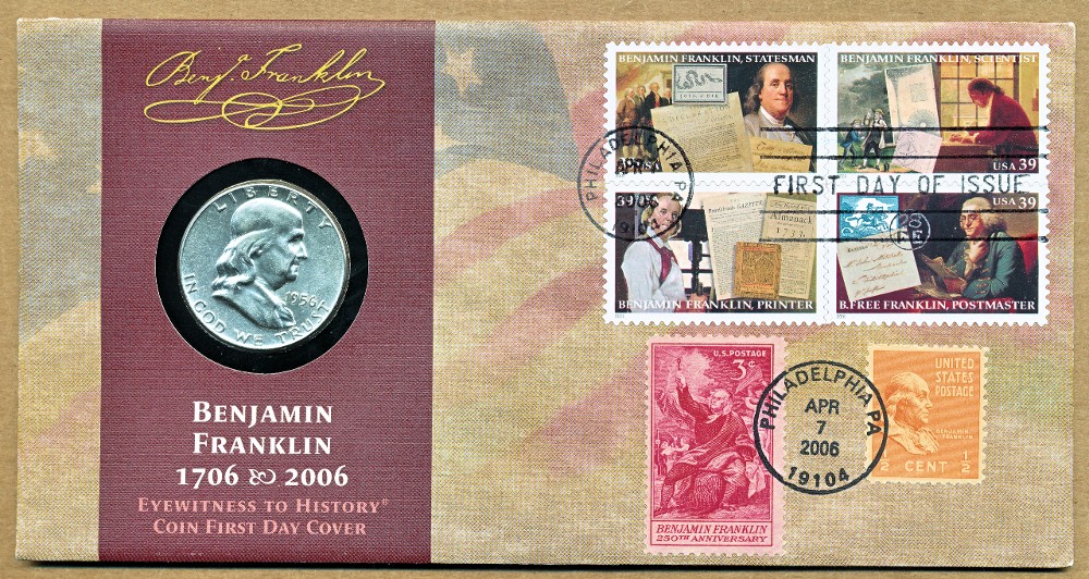 Commems-Collection-Medals:-1956-Benjamin-Franklin-250th-Anniversary---Part-II