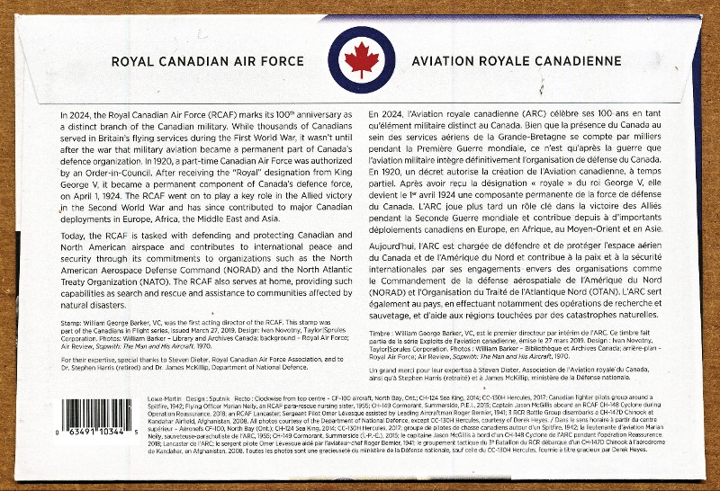 Commems-Collection-Canadian:-2024-Royal-Canadian-Air-Force---Annual-Silver-Dollar-/-Regular-Edition