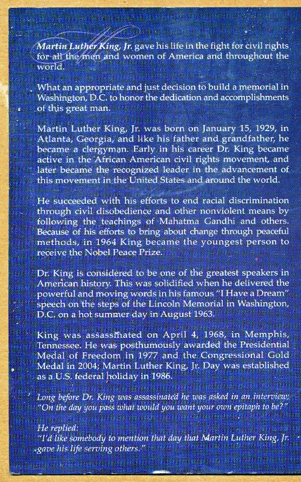 Commems-Collection-Medals:-Martin-Luther-King-Memorial-Medal