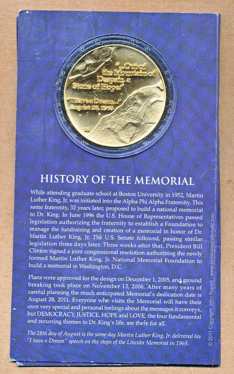 Commems-Collection-Medals:-Martin-Luther-King-Memorial-Medal