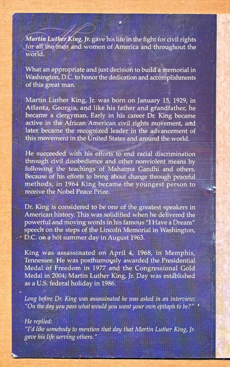 Commems-Collection-Medals:-Martin-Luther-King-Memorial-Medal